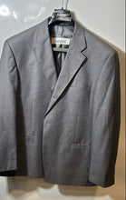 Load image into Gallery viewer, Studio Milano Mens Gray Long Sleeve Notch Lapel Two-Button Blazer Size 52R