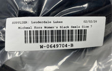 Load image into Gallery viewer, Michael Kors Womens Porter Flex Black Round Toe Block Pump Heels Size 7