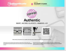Load image into Gallery viewer, Authentic Marc Jacobs Men's Black Silver-Tone Glasses