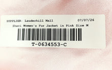 Load image into Gallery viewer, Shaci Womens Pink Sleeveless Lined Regular Fit Faux Fur Vest Size M