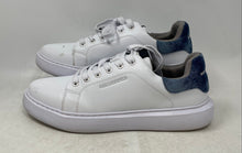 Load image into Gallery viewer, Karl Lagerfeld Paris Mens White Blue Low Top Lace-Up Sneaker Shoes Size 11