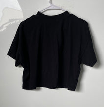 Load image into Gallery viewer, Zara Womens Black Beautiful Girls Personal Club Cropped T-Shirt Size Medium
