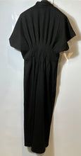 Load image into Gallery viewer, Exquise Womens Black Short Sleeve Button Front Collared One-Piece Jumpsuit Sz XS