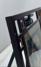 Load image into Gallery viewer, Chinese Embroidered Silk Double Phoenix Framed Art Table Desk Screen Stand