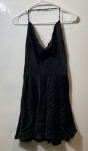 Load image into Gallery viewer, Zara Womens Black Halter Neck Sleeveless Back Zip Mini Dress Size Small
