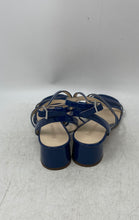 Load image into Gallery viewer, Enzo Angiolini Womens Blue Block Heel Adjustable Buckle Strappy Sandals Size 8 M