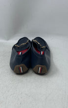 Load image into Gallery viewer, Tommy Hilfiger Womens Blue Leather Slip-On Round Toe Loafer Shoes Size 7 1/2 M
