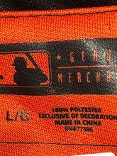 Load image into Gallery viewer, True Fan Womens Black Orange Short Sleeve Miami Marlins Baseball Jersey Size L