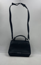 Load image into Gallery viewer, Authentic Rebecca Minkoff Darren Womens Black Leather Messenger Handbag Stained
