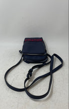 Load image into Gallery viewer, Nautica Womens Navy Blue Pebbled Embroidered Logo Zipper Phone Crossbody Purse