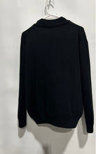 Load image into Gallery viewer, Loutie Mens Black Long Band Sleeve Round Neck Pullover Sweater Size 50