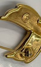 Load image into Gallery viewer, 'Authentic Swarovski Women's Black/Gold Tone Brooch