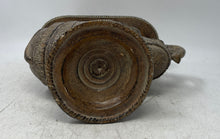 Load image into Gallery viewer, Vintage Elephant Pillar Intricate Carvings And Ceremonial Saddle Candle Holder
