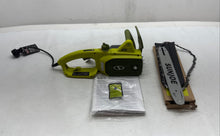 Load image into Gallery viewer, Sun Joe SWJ599E Small Green 14" Cutting Bar 9-Amp Electric Chainsaw Not Tested