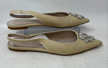 Load image into Gallery viewer, Gianni Bini Womens Vanna Beige Slip-On Pointed Toe Slingback Flats Size 10M
