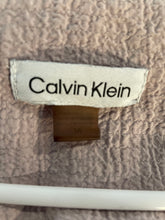 Load image into Gallery viewer, Calvin Klein Womens Mauve Crinkle Puff Sleeve V-Neck Ruffle Mini Dress Size 14