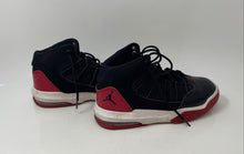 Load image into Gallery viewer, Nike Boys Air Jordan Max Aura Black And Red Lace-Up Sneakers Shoes Size 6Y