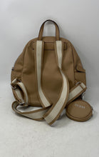 Load image into Gallery viewer, Guess Womens Beige Dual Zipper Top Handle Adjustable Strap Compact Backpack