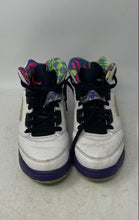 Load image into Gallery viewer, Nike Kids Air Jordan 5 Retro DB3024-100 White Purple Sneaker Shoes Size 7Y