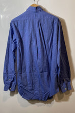 Load image into Gallery viewer, Authentic Emporio Armani Mens Blue Long Sleeve Collared Dress Shirt Size 15.5