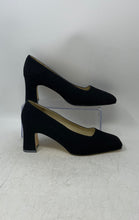 Load image into Gallery viewer, Laura Scott Womens Black Square Toe Slip-On Block Pump Heels Size 9.5M