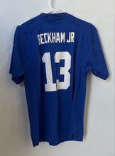 Load image into Gallery viewer, Nike Kids Blue White New York Giants Odell Beckham Jr. #13 NFL Jersey Size XL