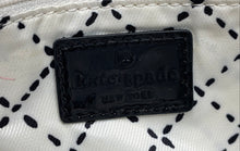 Load image into Gallery viewer, Kate Spade Womens White Black Pebbled Leather Bow Chain Strap Shoulder Handbag