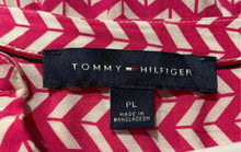 Load image into Gallery viewer, Tommy Hilfiger Womens Pink Chevron Long Sleeve Blouse Top Size PL