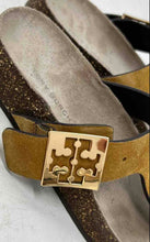 Load image into Gallery viewer, Authentic Tory Burch Womens Brown Leather Thong Sandals Size 4.5M Damaged