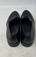 Load image into Gallery viewer, Tasso Elba Mens Black Leather Moc Toe Slip-On Penny Loafer Shoes Size 10.5
