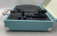 Load image into Gallery viewer, Crosley Cruiser Deluxe Sky-Blue Suitcase Turntable Record Player Not Tested