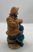 Load image into Gallery viewer, Old Salt Fisherman Decorative Collectible Blue Jacket Bucket Figurine