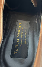 Load image into Gallery viewer, Adam Derrick Mens Brown Leather Lace-Up Plain Toe Derby Dress Shoes Size 10