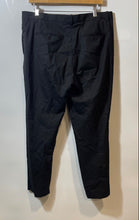 Load image into Gallery viewer, Authentic Versace Mens Black Flat Front Straight Leg Dress Pants Size EUR 46