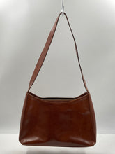 Load image into Gallery viewer, Alexander Womens Brown Leather Inner Pocket Zip Top Shoulder Purse Worn