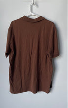 Load image into Gallery viewer, Lacoste Mens Brown Crocodile Logo Short Sleeve Spread Collar Polo Shirt Size 6