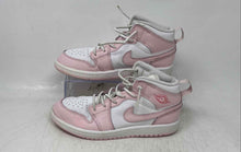 Load image into Gallery viewer, Nike Kids Air Jordan 1 Mid Pink And White Lace-Up Sneaker Shoes Size 2Y