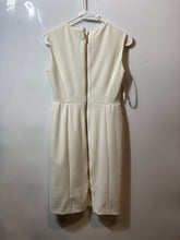 Load image into Gallery viewer, Calvin Klein Womens White Sleeveless Crew Neck Back Zipper Sheath Dress Size 2P
