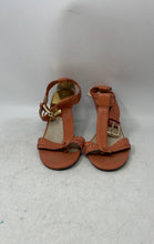 Load image into Gallery viewer, Michael Kors Womens Orange Ankle Strap Thong Sandals Size 10M