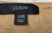 Load image into Gallery viewer, J.Crew Womens Tan Knitted Long Sleeve Open Front Cardigan Sweater Size XXS