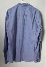 Load image into Gallery viewer, Armani Exchange Mens Blue Striped Slim Fit Long Sleeve Button-Up Shirt Size XL