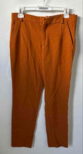 Load image into Gallery viewer, Zara Womens Rust-Orange Color Flat Front Straight Leg Trouser Pants Size S