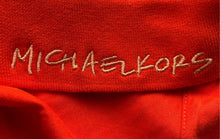 Load image into Gallery viewer, Michael Kors Mens Orange Short Sleeve Collared Golf Polo Shirt Size Small