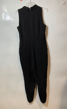 Load image into Gallery viewer, H&M Womens Black Sleeveless V-Neck Back-Zip Skinny Leg One-Piece Jumpsuit Size M