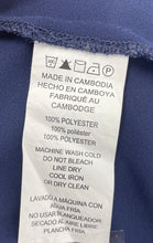Load image into Gallery viewer, Michael Kors Womens Blue Sleeveless Collared Zip Front Blouse Top Size M