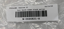 Load image into Gallery viewer, Authentic Tory Burch Womens Black Leather Zip-Around Wallet Stained