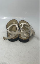 Load image into Gallery viewer, Coach Womens Gracey Beige Open Toe Flat Slingback Sandals Size 8.5