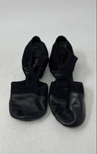 Load image into Gallery viewer, Capezio Womens Pedini Femme PP323 Black Leather Slip-On Jazz Dance Shoes Size 7M