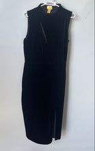 Load image into Gallery viewer, H&M Womens Black Sleeveless Side Slit Mock Neck Bodycon Dress Size 12
