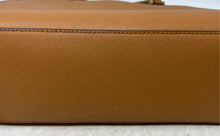 Load image into Gallery viewer, Michael Kors Womens Gibson Brown Saffiano Leather Double Handle Satchel Bag